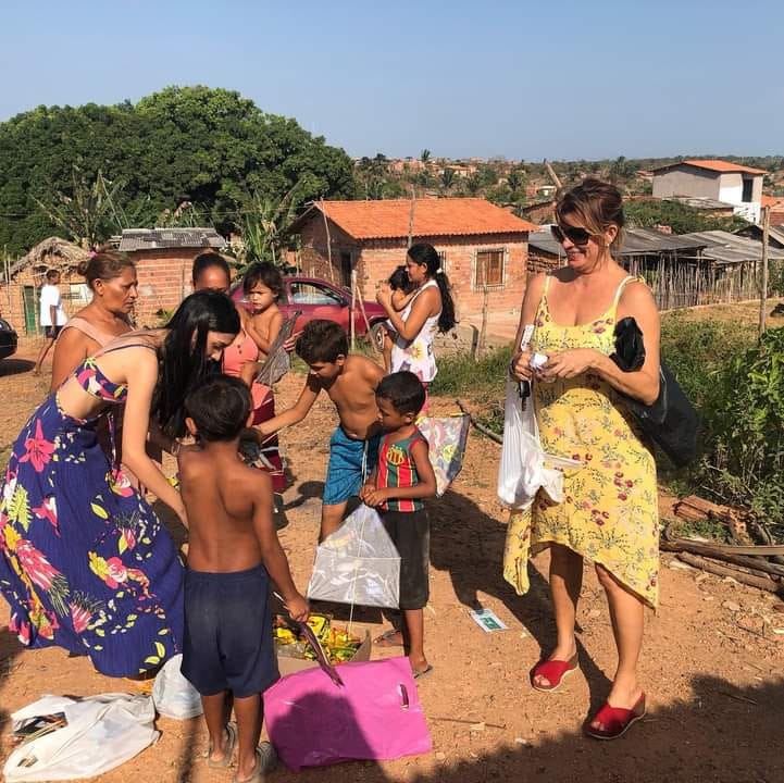 Ação com crianças em comunidade