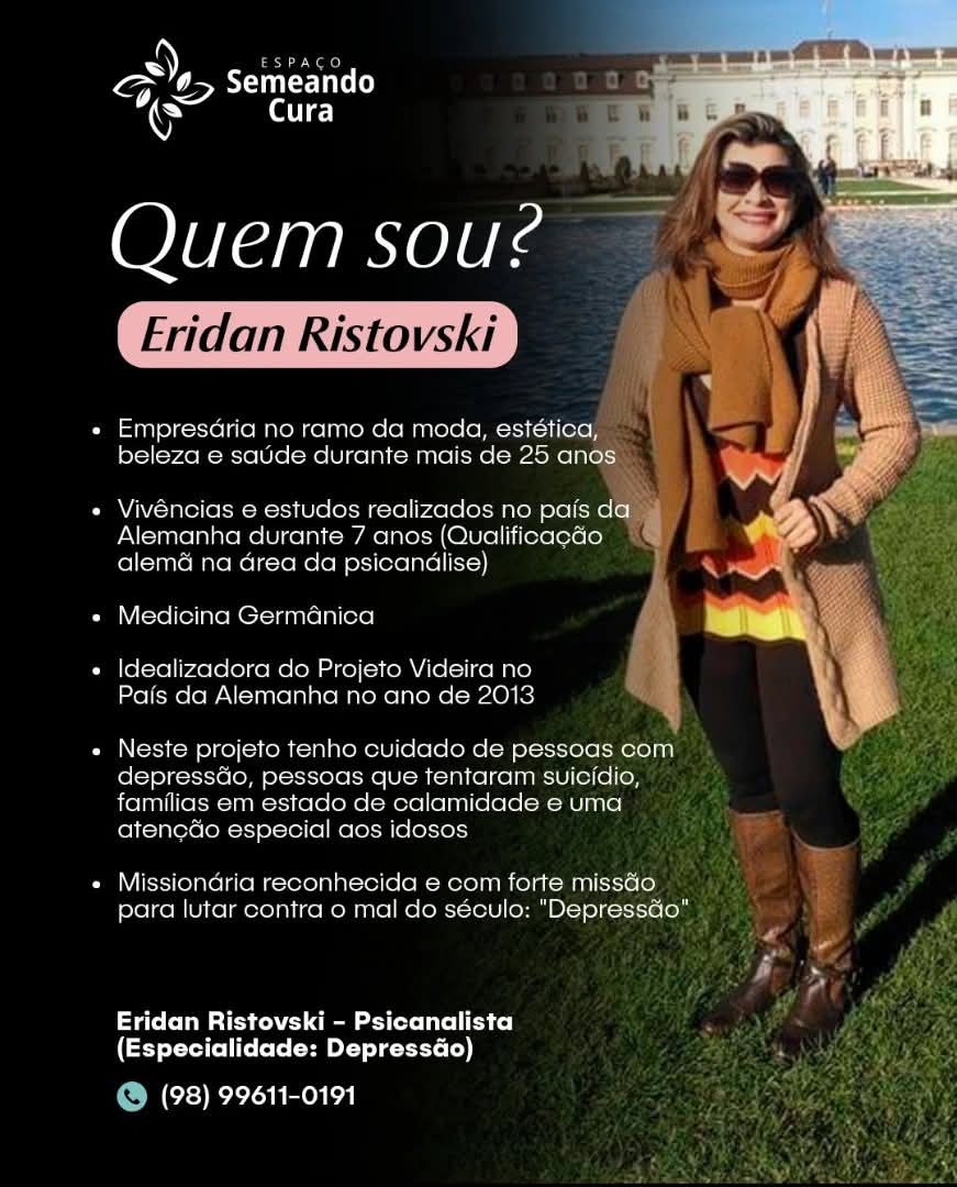 Quem sou — Eridan Ristovski, Psicanalista