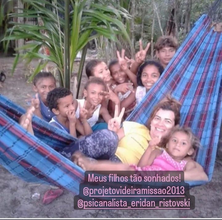 Momento com jovens do Projeto Videira